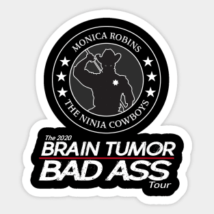 Ninja Cowboys Brain Tumor Bad Ass Sticker